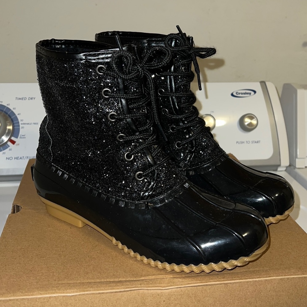 ✨Sugar Black Glitter Boots✨